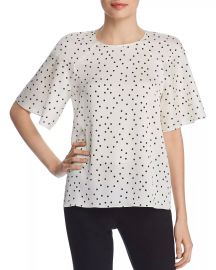 Bell Sleeve Polka Dot Top at Bloomingdales